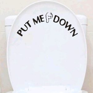 New! Put Me Down Toilet Decal